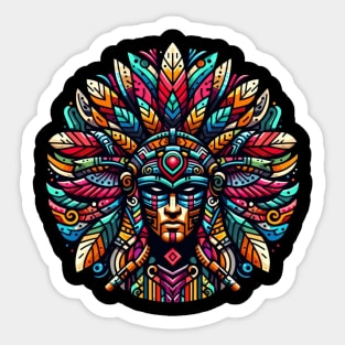 Colorful Native American Icon Sticker